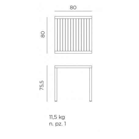Tavolino Cube 80x80 cm - Nardi