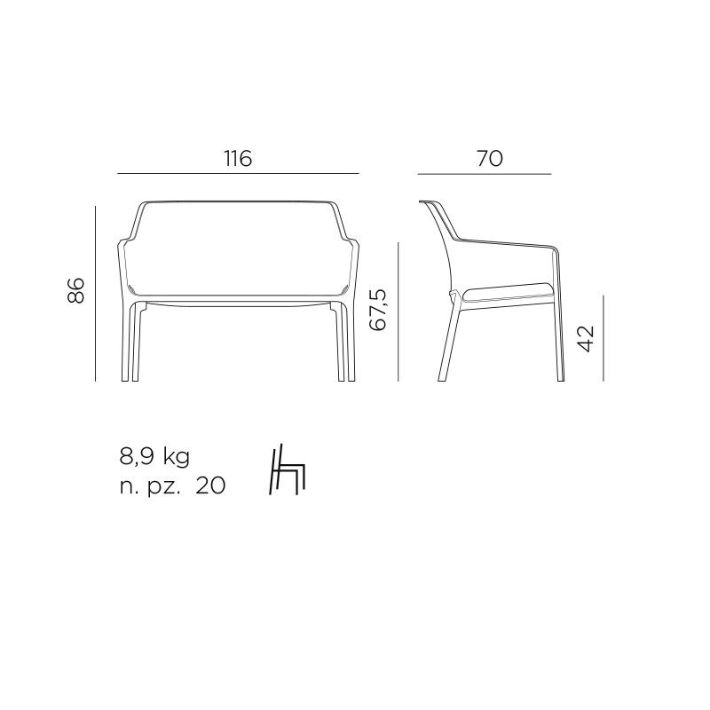 Panchina Net Bench - Nardi