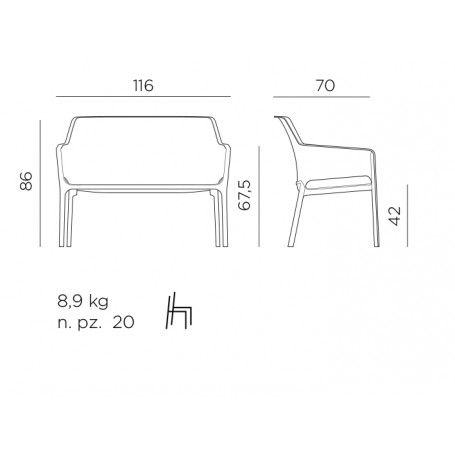 Panchina Net Bench - Nardi