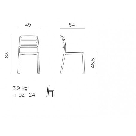 Sedia Costa Bistrot - Nardi Sedia Costa Bistrot - Nardi
