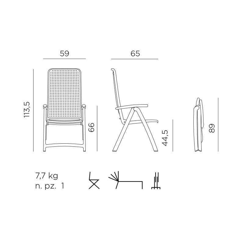 Poltrona Pieghevole Darsena - Nardi