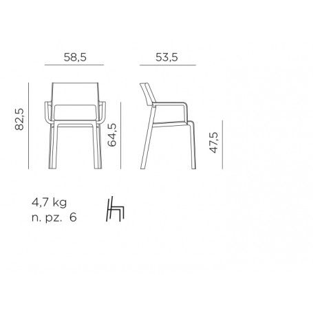 Sedia Trill Armchair - Nardi