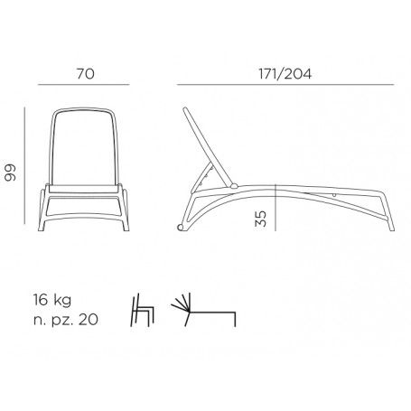 Lettino Atlantico - Nardi Lettino Atlantico - Nardi