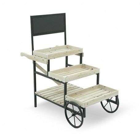 Carretto Espositore Draco Black H.103 cm Carretto Espositore Draco Black H.103 cm