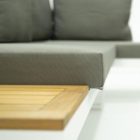 Set Divano Modulare in Alluminio Dafne White Set Divano Modulare in Alluminio Dafne White