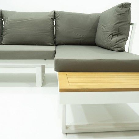 Set Divano Modulare in Alluminio Dafne White Set Divano Modulare in Alluminio Dafne White