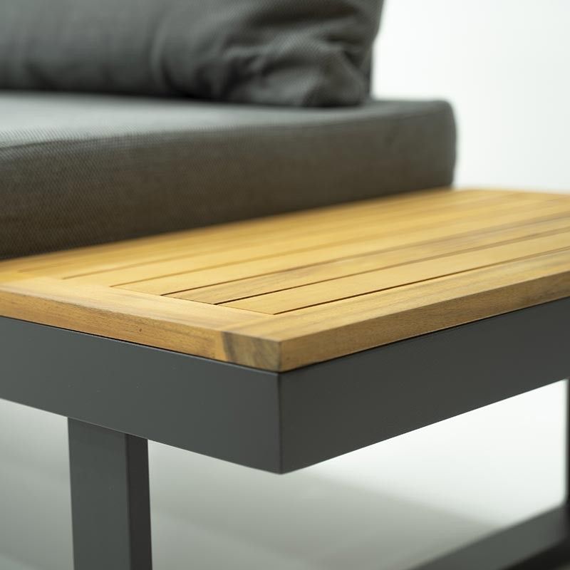 Set Divano Modulare in Alluminio Dafne Antracite