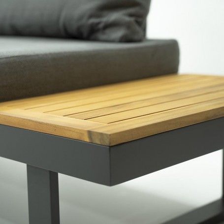 Set Divano Modulare in Alluminio Dafne Antracite