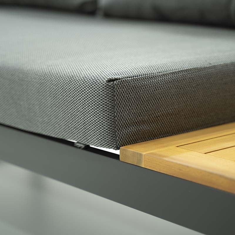 Set Divano Modulare in Alluminio Dafne Antracite