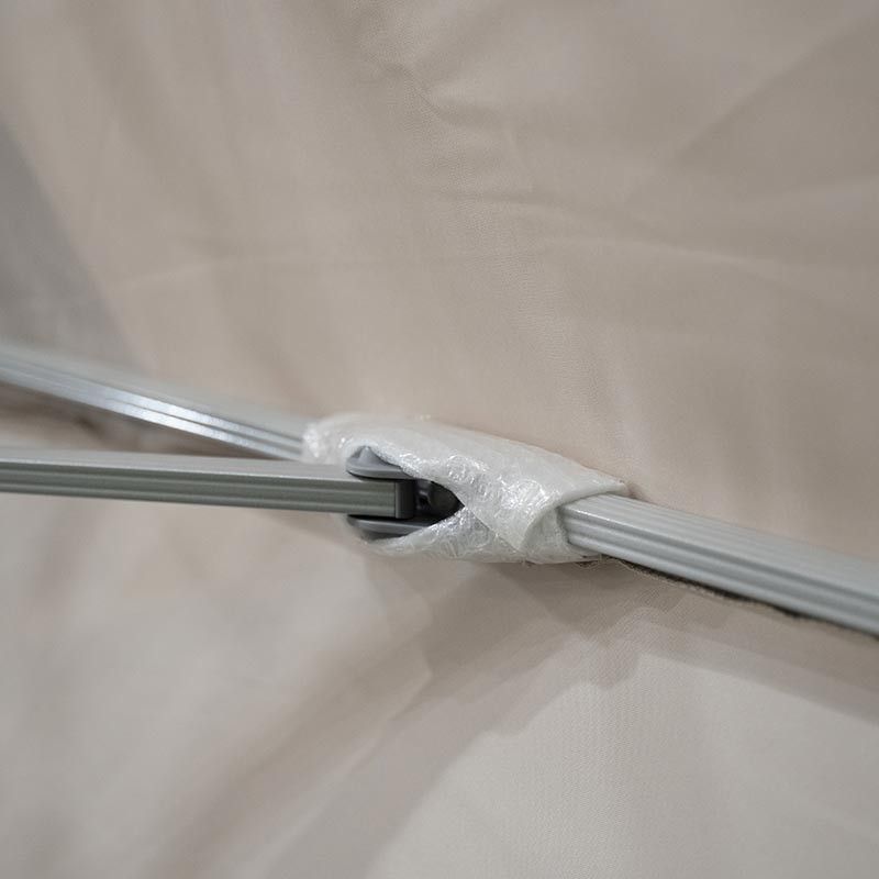 Ombrellone Decentrato da Giardino in Alluminio 3x3 mt Grigio | Alba