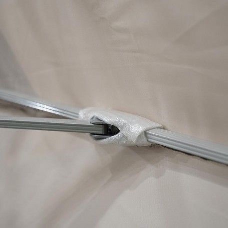 Ombrellone Decentrato da Giardino in Alluminio 3x3 mt Grigio | Alba