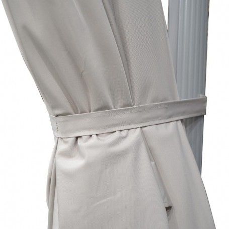 Ombrellone Decentrato da Giardino in Alluminio 3x3 mt Grigio | Alba