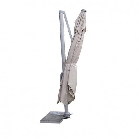 Ombrellone Decentrato da Giardino in Alluminio 3x3 mt Grigio | Alba