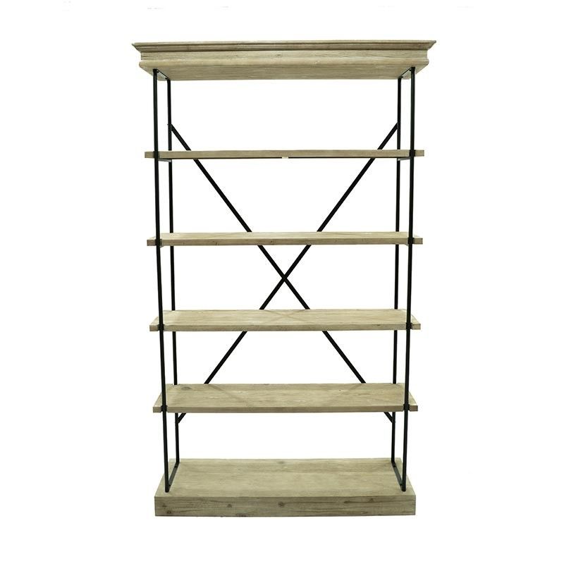 Scaffale/Libreria in Legno e Metallo, Stile Industrial - Fox