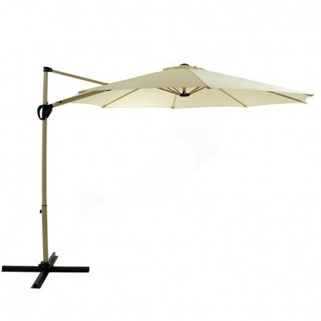 Ombrellone Decentrato da Giardino in Alluminio D.3 mt Sabbia | QD030A