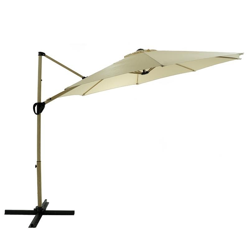 Ombrellone Decentrato da Giardino in Alluminio D.3 mt Sabbia | QD030A