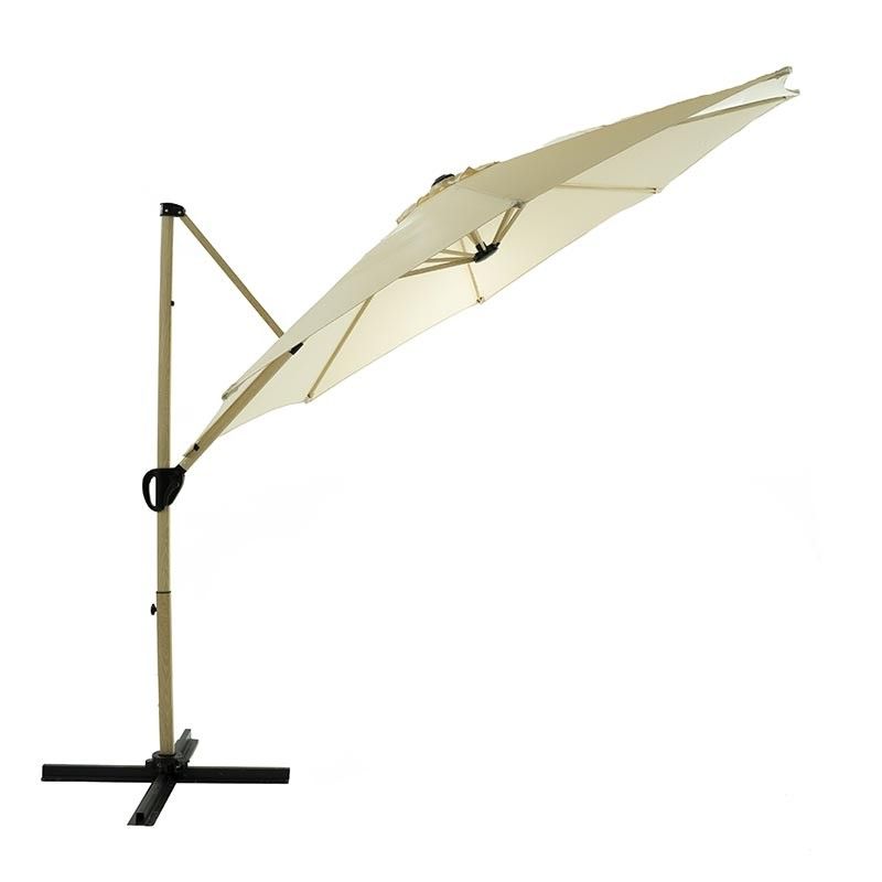 Ombrellone Decentrato da Giardino in Alluminio D.3 mt Sabbia | QD030A