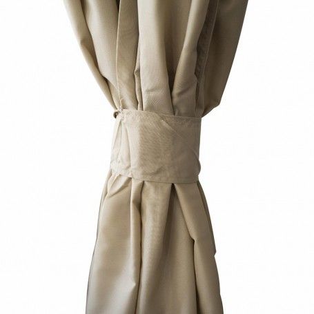 Gazebo da Giardino 3x4 m in Acciaio e Telo in Poliestere Tortora