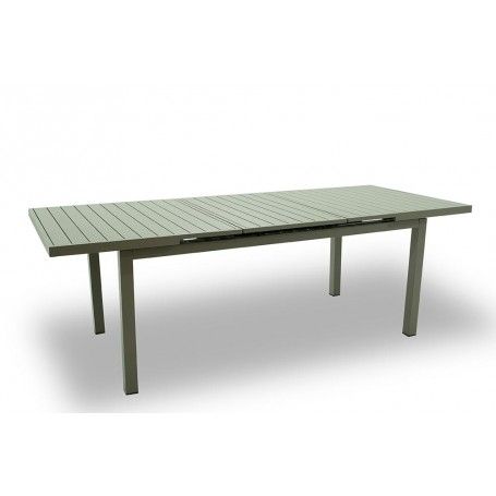 Tavolo Rettangolare Allungabile in Alluminio Tortora | Aci Tavolo Rettangolare Allungabile in Alluminio Tortora | Aci