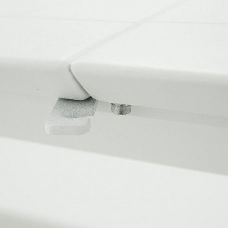 Tavolo Rettangolare Allungabile in Alluminio Bianco | Didone Tavolo Rettangolare Allungabile in Alluminio Bianco | Didone