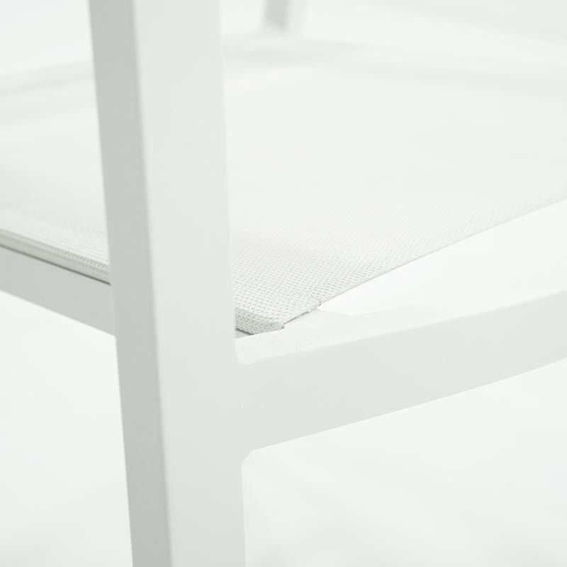 Tavolo Rettangolare Allungabile in Alluminio Bianco | Didone