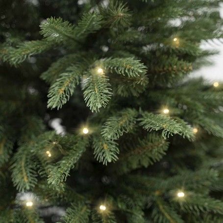 Albero di Natale Abete Verde con Luci Led H.150/240 cm Apertura ad Ombrello | Albero Realistico Artificiale