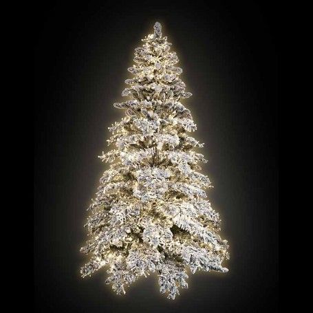 Albero Innevato in Pvc con Luci Led H.210 cm con Apertura ad Ombrello | Albero Realistico Artificiale con Luci Led Albero Innevato in Pvc con Luci Led H.210 cm con Apertura ad Ombrello | Albero Realistico Artificiale con Luci Led