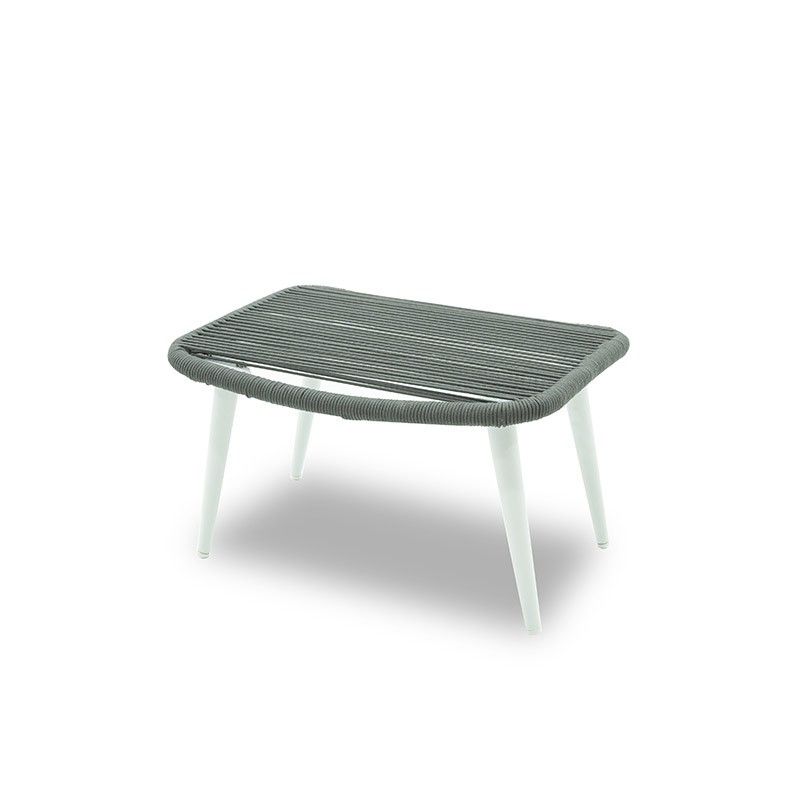 Poltrona con Poggiapiedi in Alluminio e Corde Licis