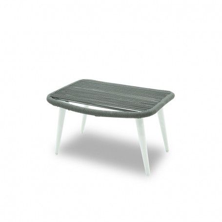 Poltrona con Poggiapiedi in Alluminio e Corde Licis