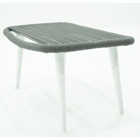 Poltrona con Poggiapiedi in Alluminio e Corde Licis