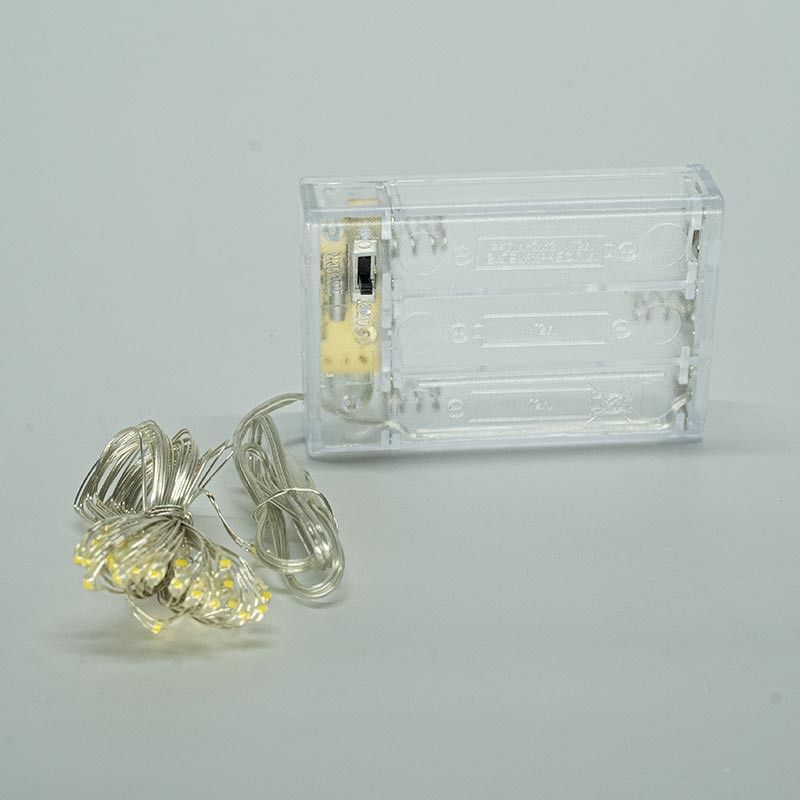Stringa con 30 Micro Led a Batteria