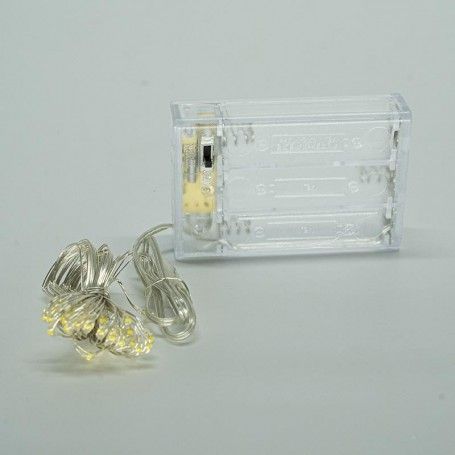 Stringa con 30 Micro Led a Batteria