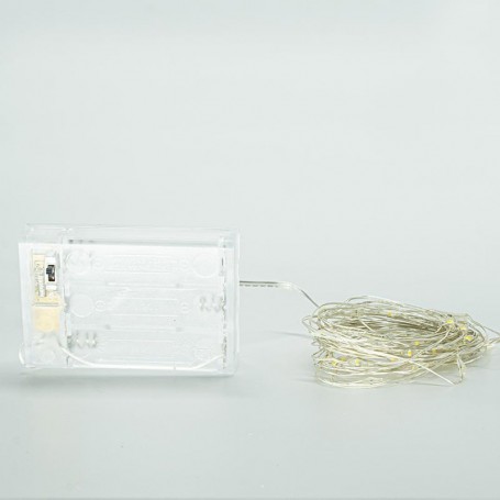 Stringa da 60 Micro Led a Batteria