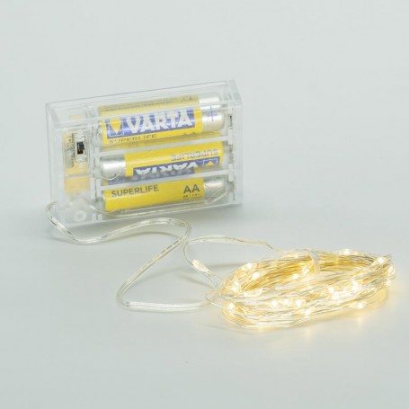 Stringa da 60 Micro Led a Batteria