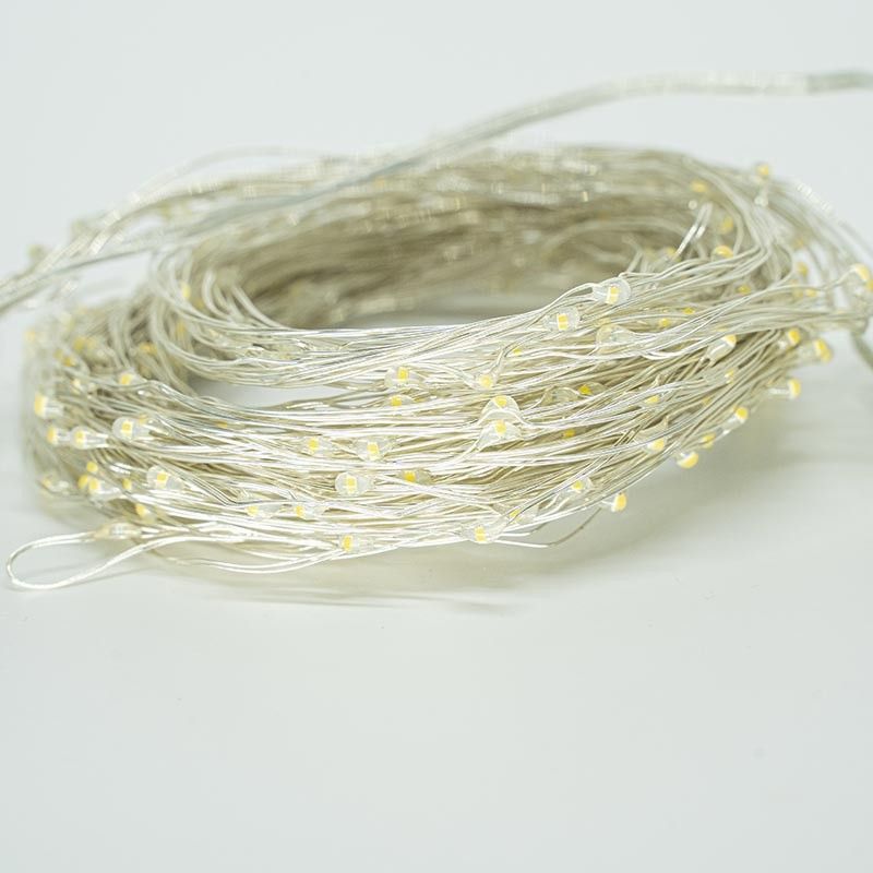 Ramo con 250 Luci Led Bianco Caldo con Trasformatore