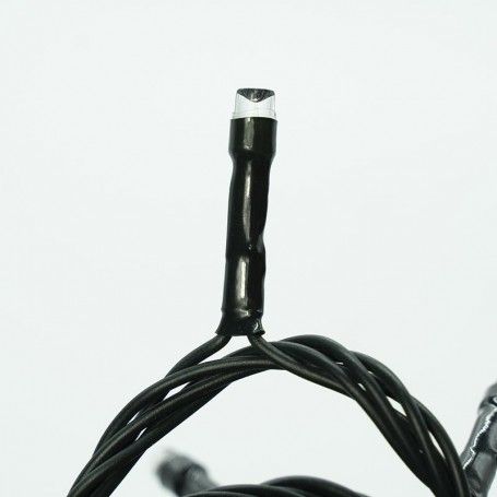 Catena Luminosa con 180 Luci Led Blu con Cavo Verde 3 metri, 8 Giochi Luci, Uso Esterno