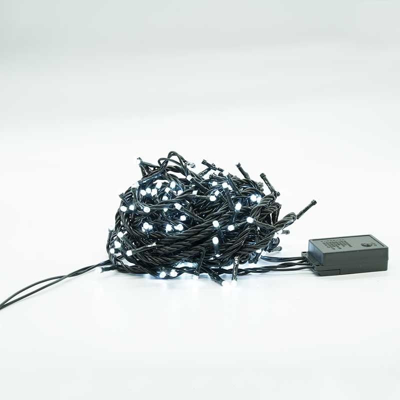 Minilucciole 180 Led Bianco Freddo con Controller 8 Giochi 9 metri Uso Interno