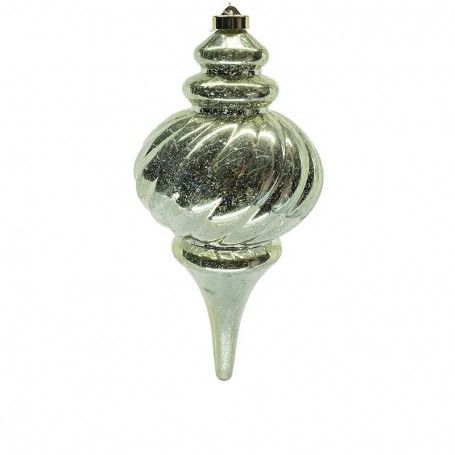 Pendente Natalizio Oro in Plastica con Led Bianco Caldo 28 cm