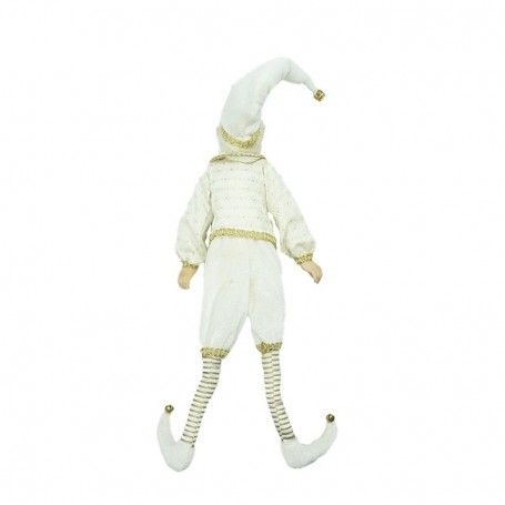 Elfo Natalizio con Abito Avorio e Oro