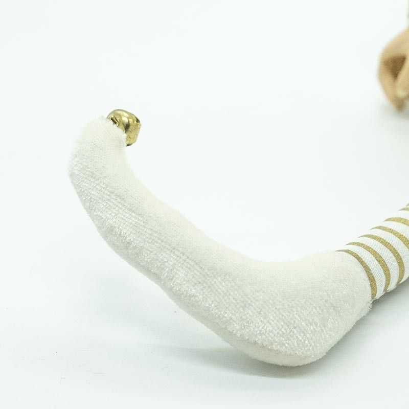 Elfo Natalizio con Abito Avorio e Oro