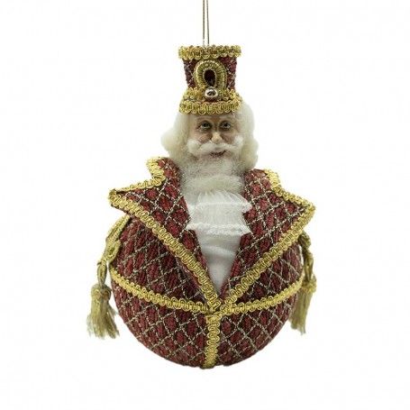 Palla di Natale Schiaccianoci da Appendere D.10 cm 2 Modelli