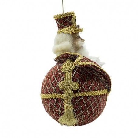 Palla di Natale Schiaccianoci da Appendere D.10 cm 2 Modelli