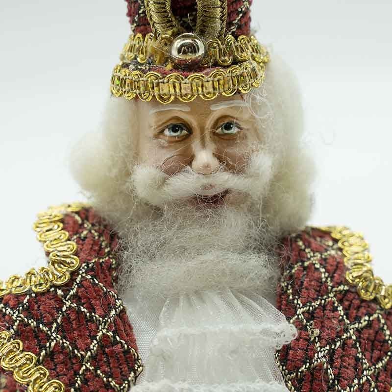 Palla di Natale Schiaccianoci da Appendere D.10 cm 2 Modelli