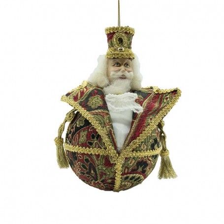 Palla di Natale Schiaccianoci da Appendere D.10 cm 2 Modelli