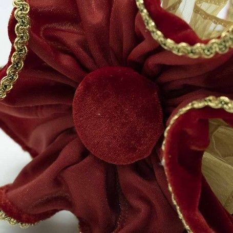 Jolly da Appendere Rosso e Oro H.13 cm