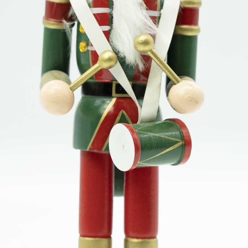 Schiaccianoci Natalizio in Uniforme con Tamburo H.30 cm