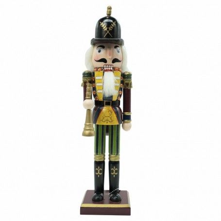 Schiaccianoci Natalizio in Uniforme con Tromba H.38 cm