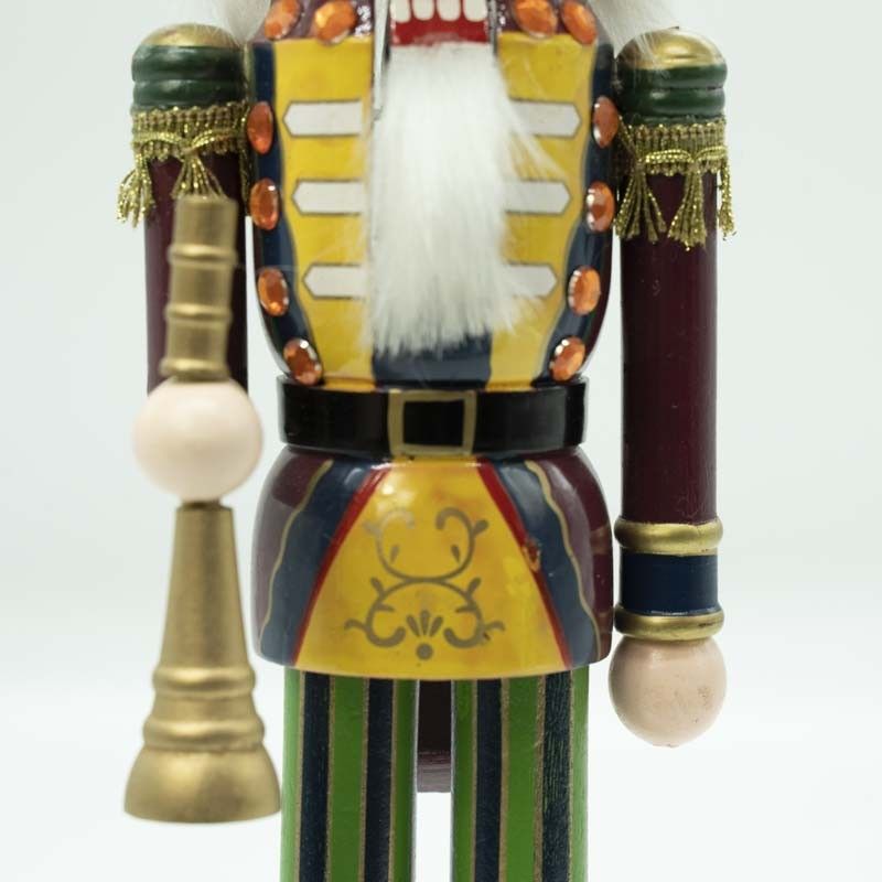 Schiaccianoci Natalizio in Uniforme con Tromba H.38 cm