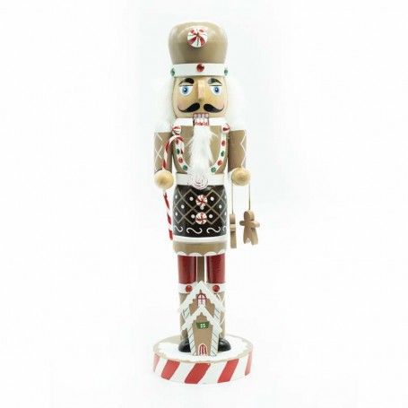 Schiaccianoci Chef Natalizio in Legno con Grembiule H.38 cm