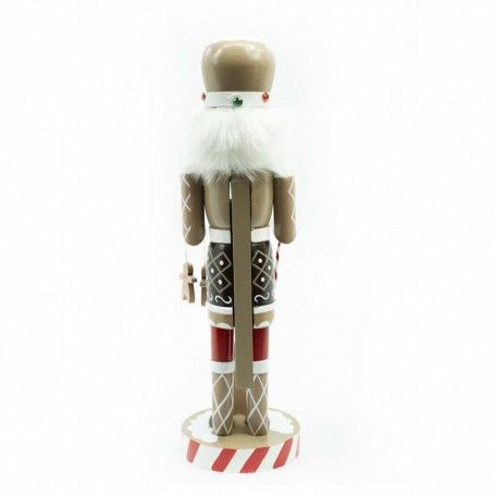 Schiaccianoci Chef Natalizio in Legno con Grembiule H.38 cm